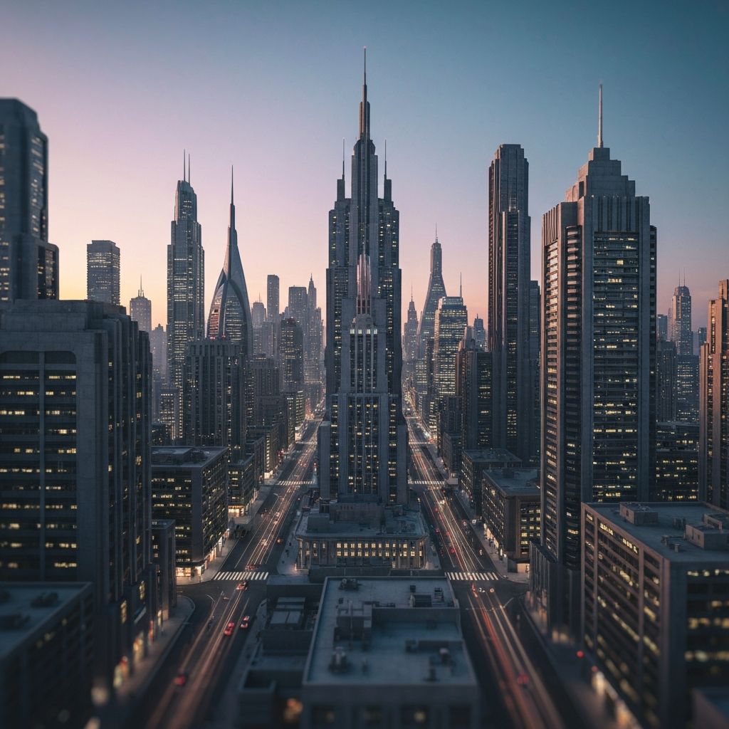 Modern recycling facility with sorted materials